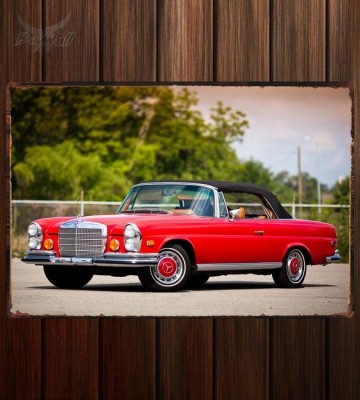 Металлическая табличка Mercedes-Benz 280SE 3.5 Cabriolet US-spec (W111 112)